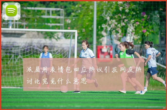 浓眉用表情包回应热议引发网友热讨论究竟什么意思