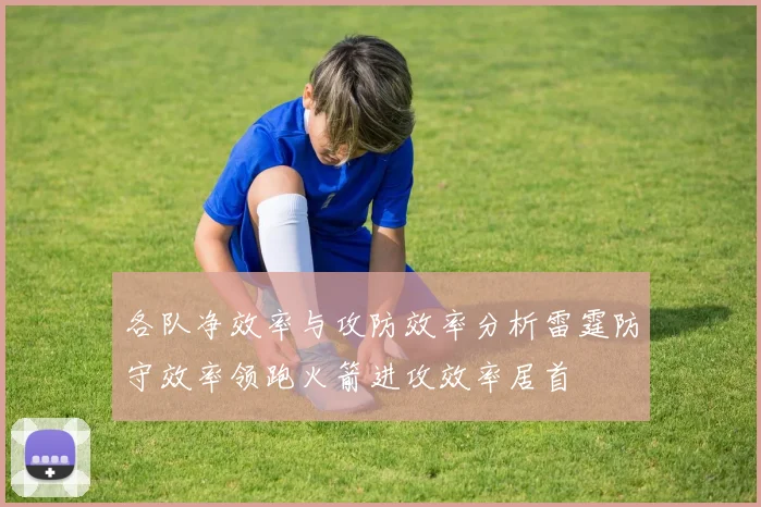 各队净效率与攻防效率分析雷霆防守效率领跑火箭进攻效率居首